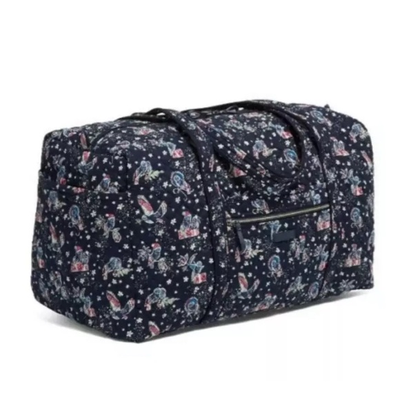 NWT Vera Bradley Hld Owls Iconic Large Travel Duffel - Picture 1 of 4